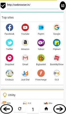 Indian browser 2019 android App screenshot 1